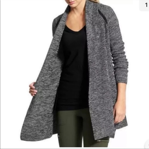 Athleta Horizon Gray Cardigan Duster Sweater - Picture 2 of 8